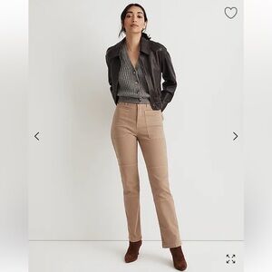 MADEWELL 90s straight tan jeans